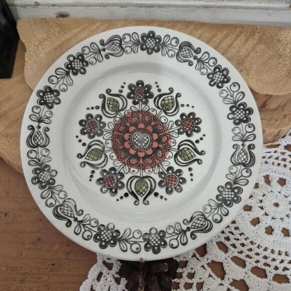 Vintage Broadhurst Kathie Winkle Small Dish & Bowl Set - Romany Pattern - Picture 7 of 10